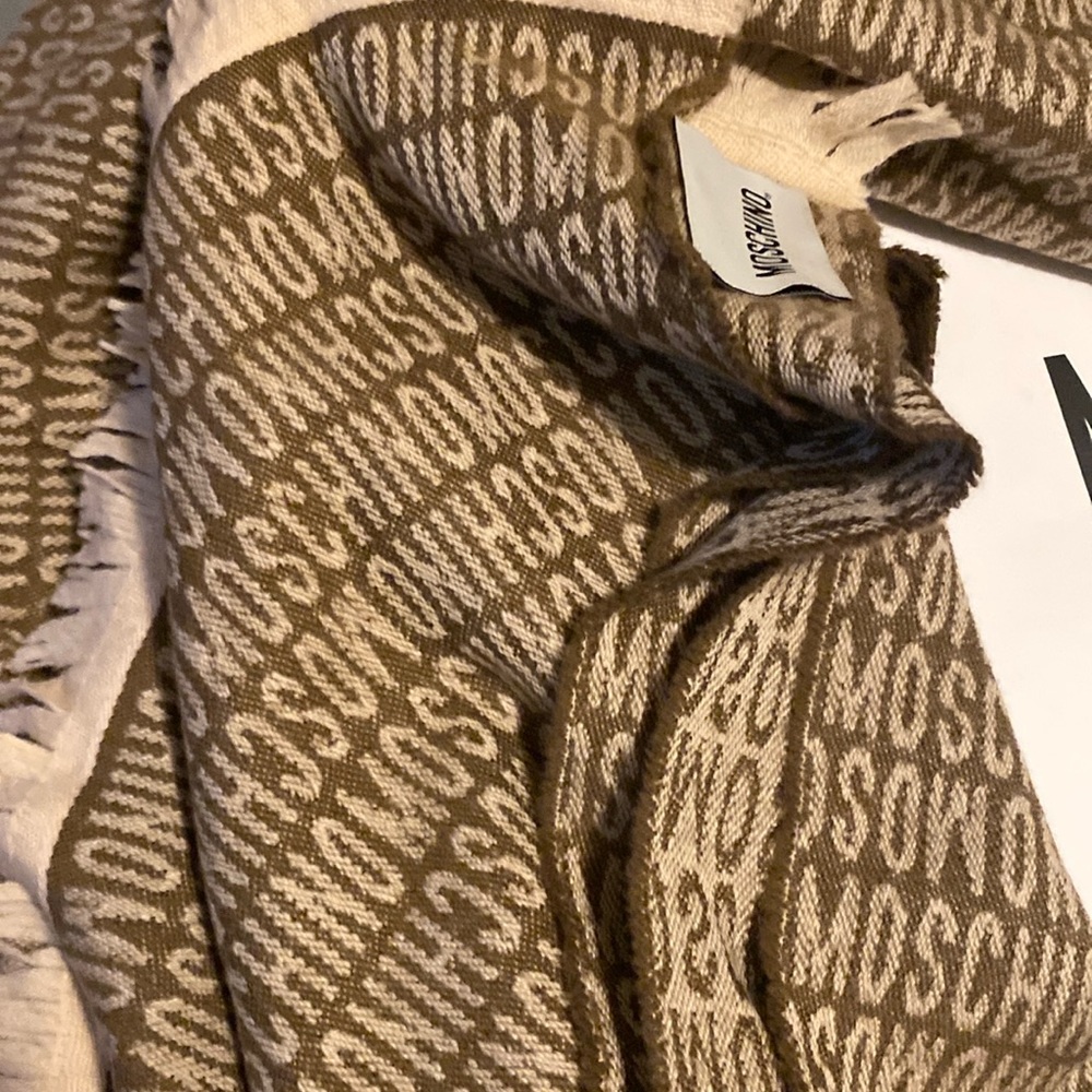 Moschino:Blanket Sized Scarf/Wrap In Original Box